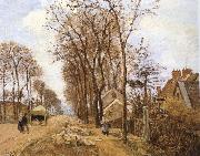Camille Pissarro Rural road Germany oil painting artist